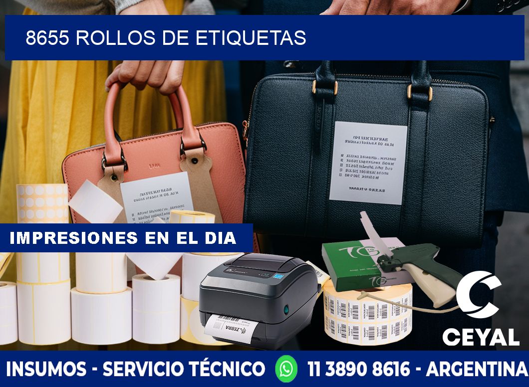 8655 ROLLOS DE ETIQUETAS