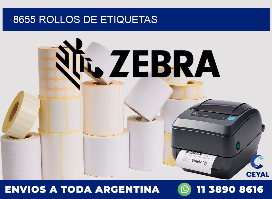 8655 ROLLOS DE ETIQUETAS