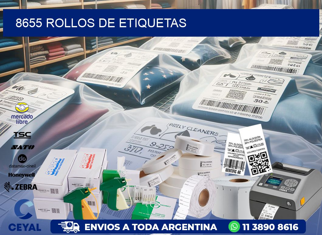 8655 ROLLOS DE ETIQUETAS