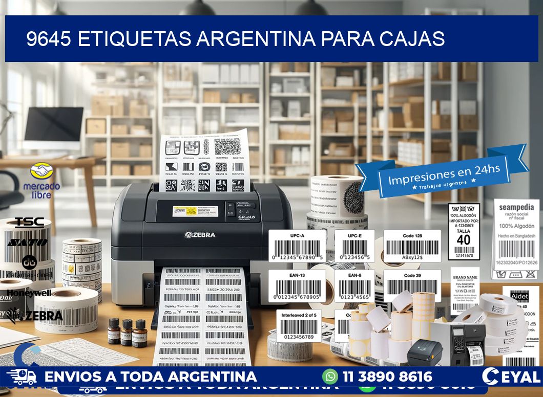 9645 ETIQUETAS ARGENTINA PARA CAJAS