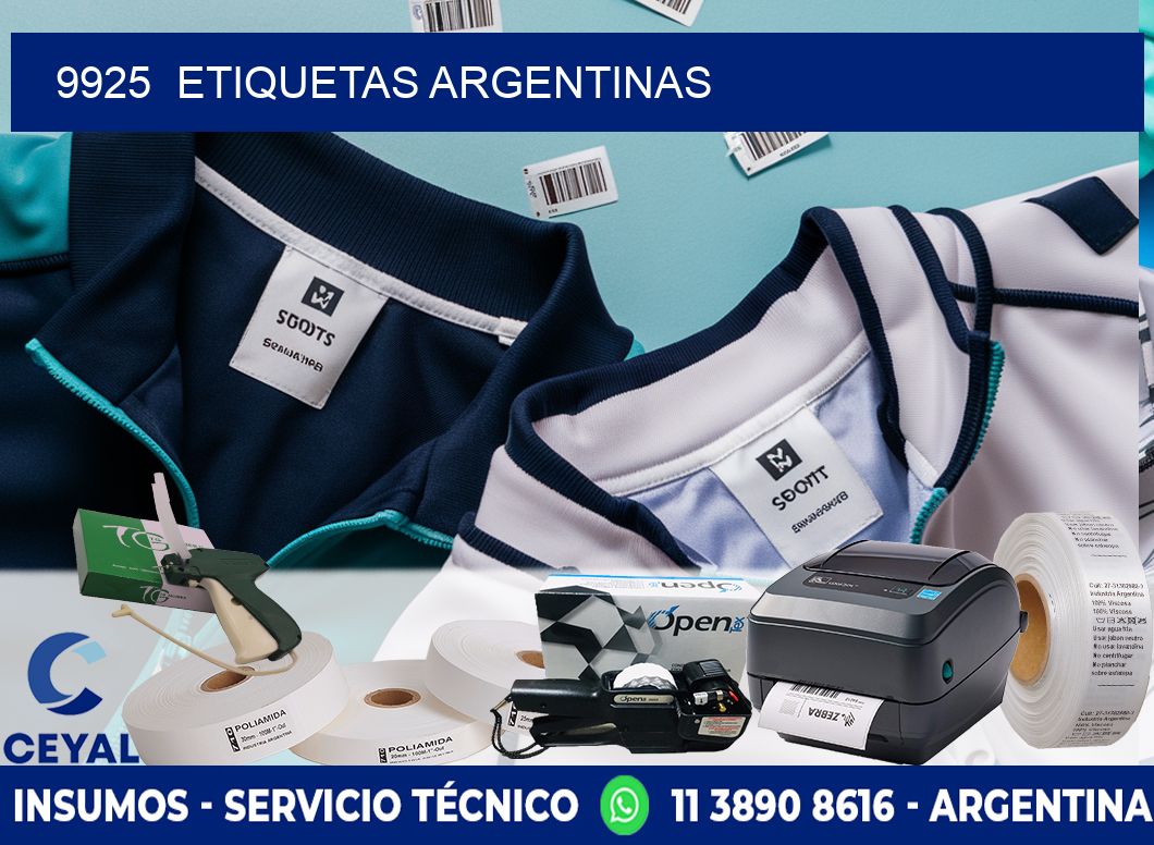 9925  ETIQUETAS ARGENTINAS