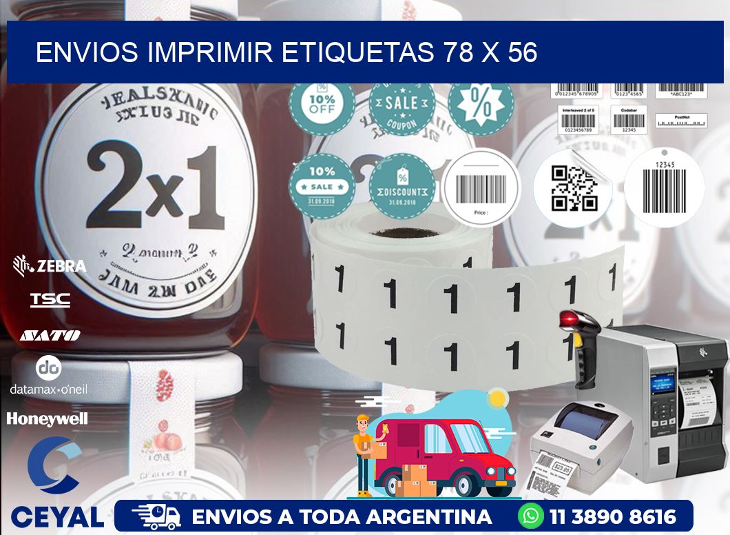 ENVIOS IMPRIMIR ETIQUETAS 78 x 56