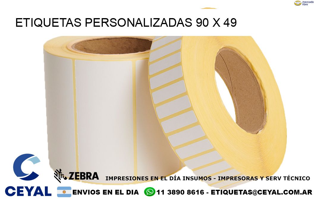 ETIQUETAS PERSONALIZADAS 90 x 49