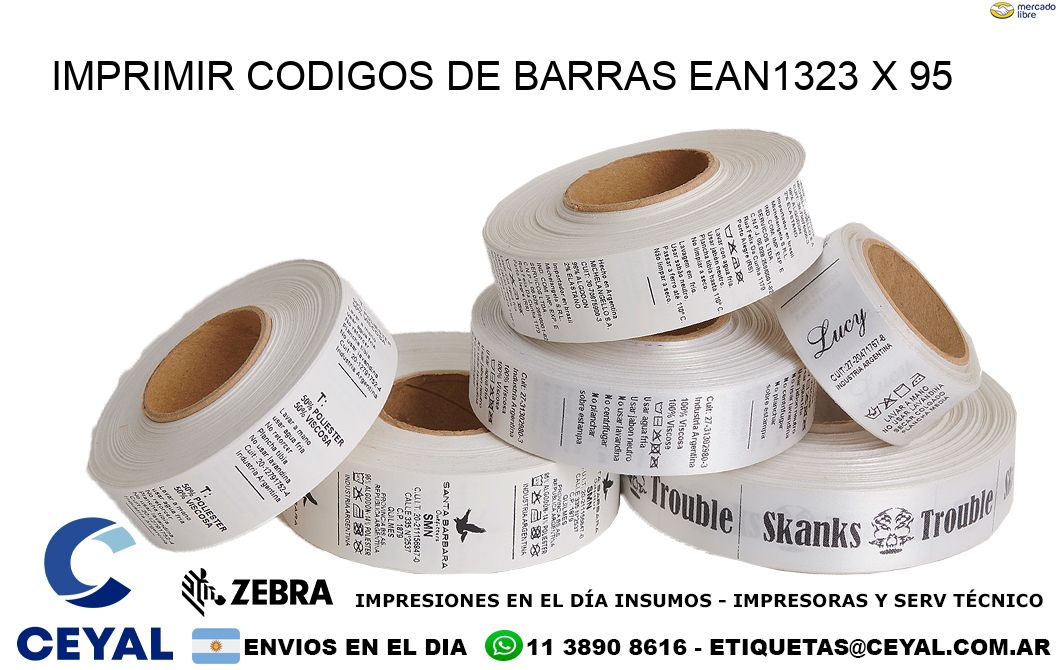 IMPRIMIR CODIGOS DE BARRAS EAN1323 x 95