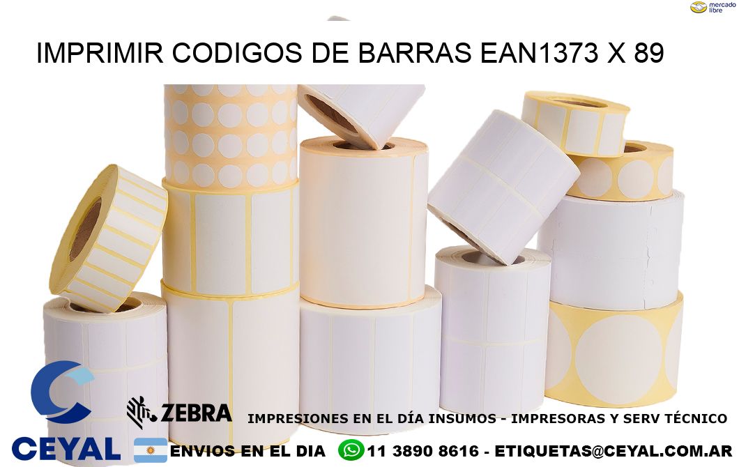 IMPRIMIR CODIGOS DE BARRAS EAN1373 x 89