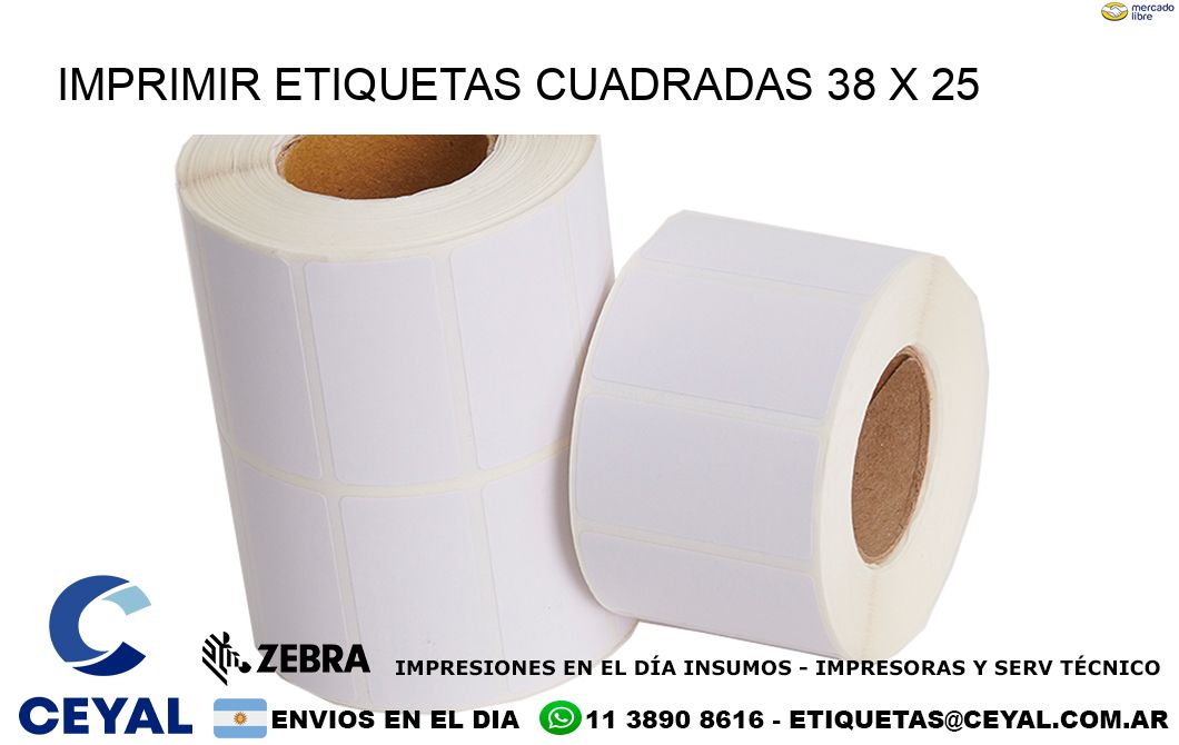 IMPRIMIR ETIQUETAS CUADRADAS 38 x 25