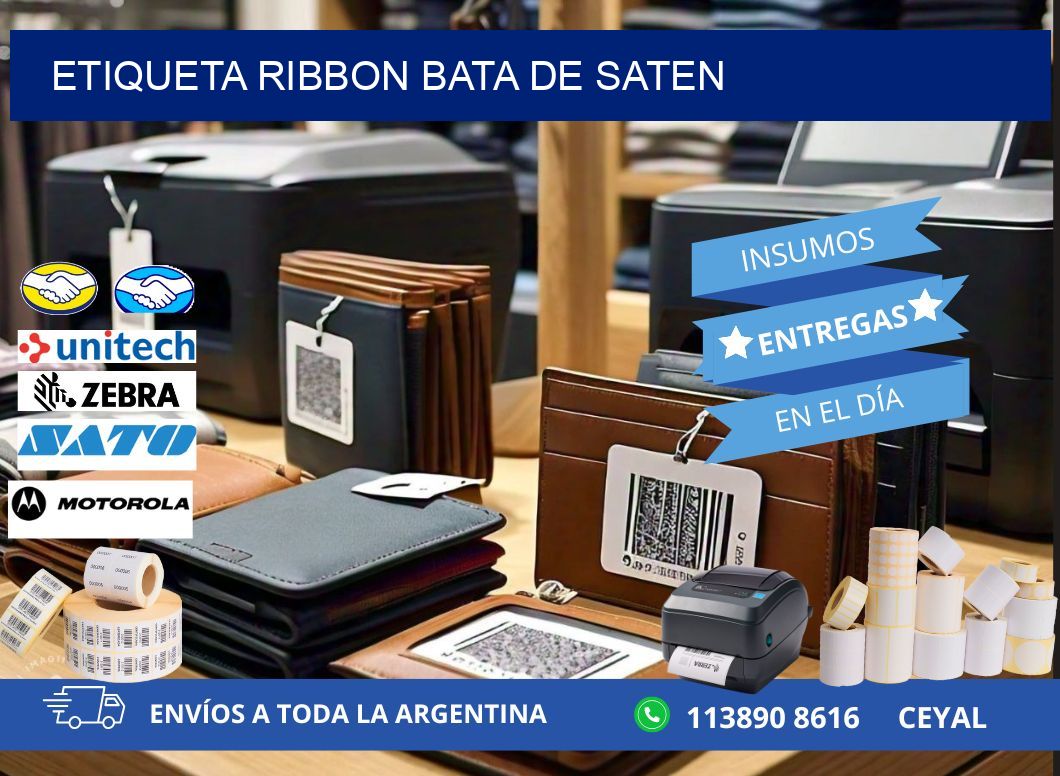 ETIQUETA RIBBON BATA DE SATEN