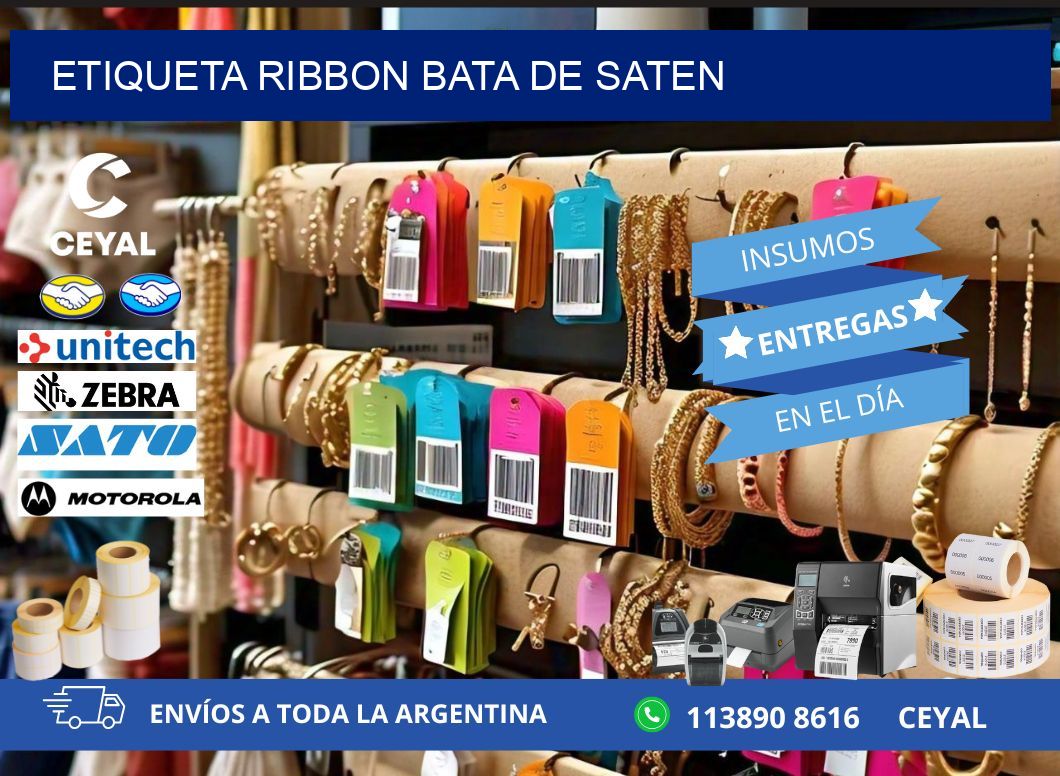 ETIQUETA RIBBON BATA DE SATEN