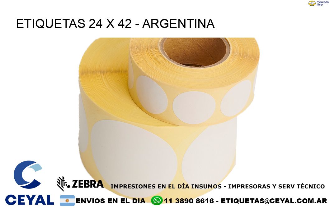 ETIQUETAS 24 x 42 - ARGENTINA