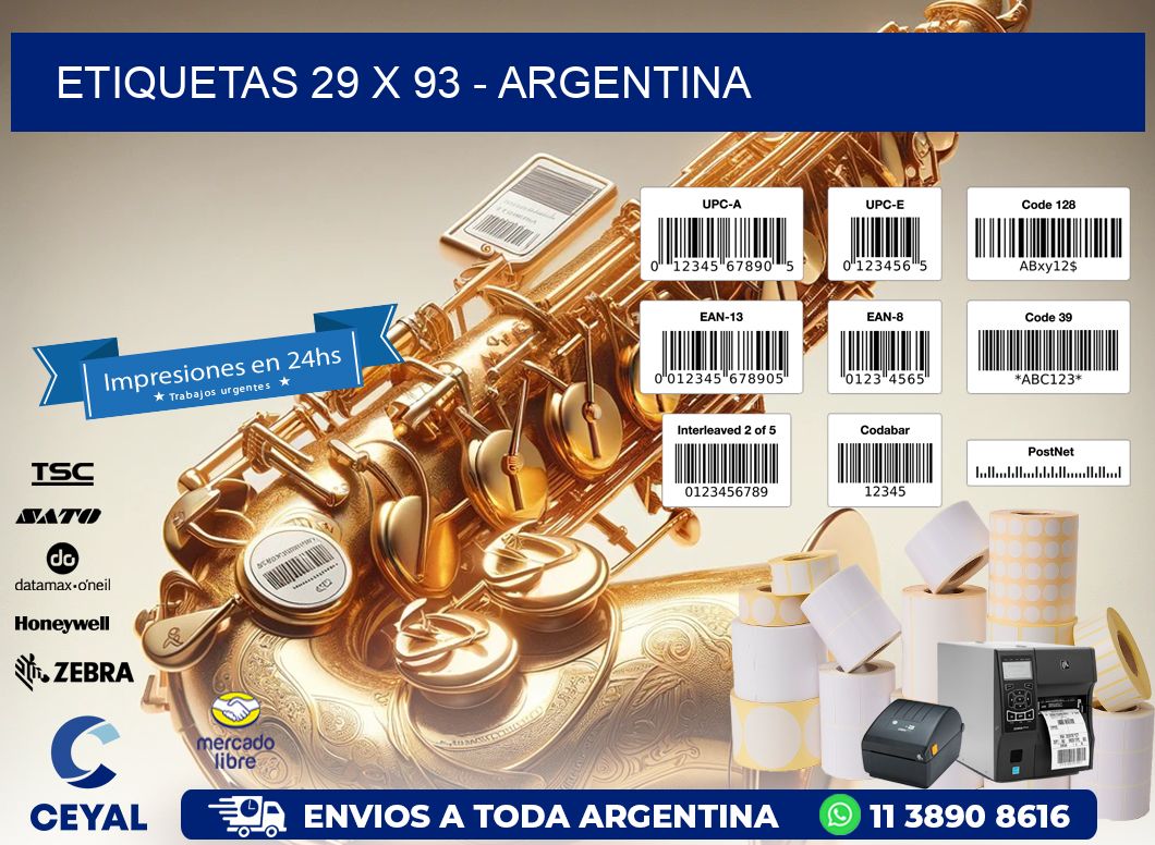 ETIQUETAS 29 x 93 - ARGENTINA