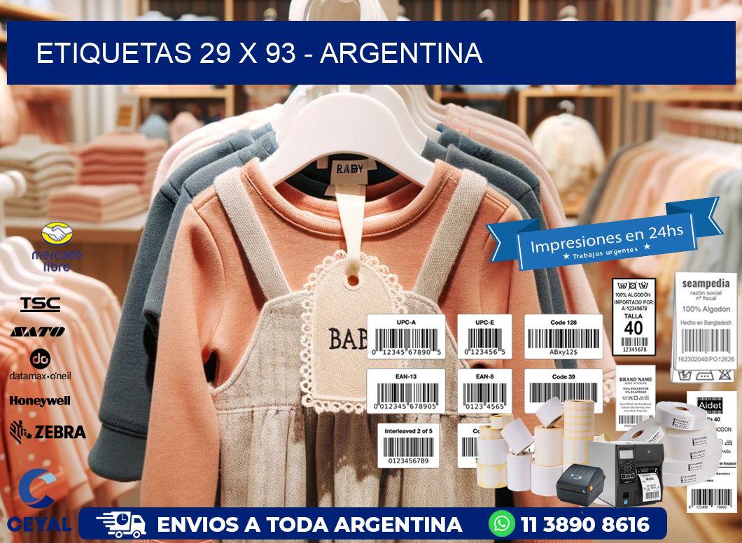 ETIQUETAS 29 x 93 - ARGENTINA