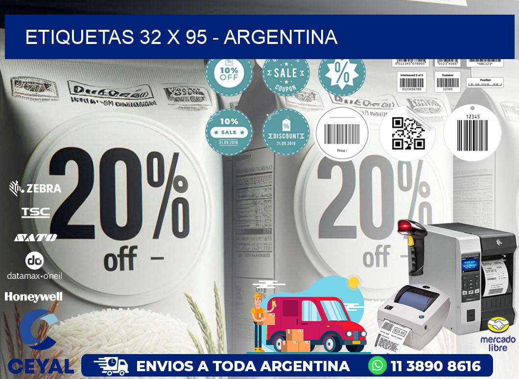 ETIQUETAS 32 x 95 - ARGENTINA