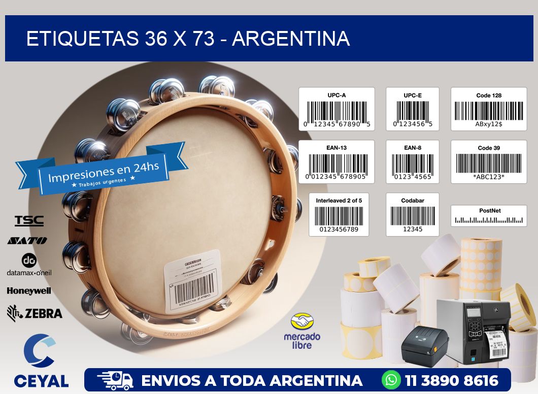 ETIQUETAS 36 x 73 - ARGENTINA