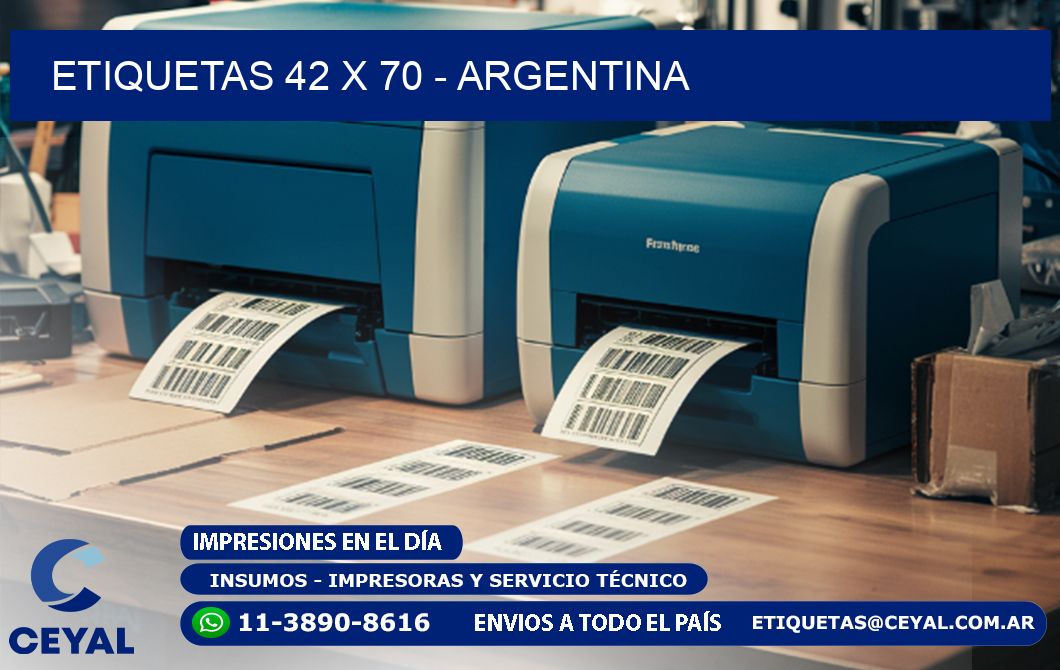 ETIQUETAS 42 x 70 - ARGENTINA