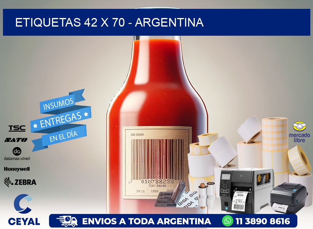 ETIQUETAS 42 x 70 - ARGENTINA