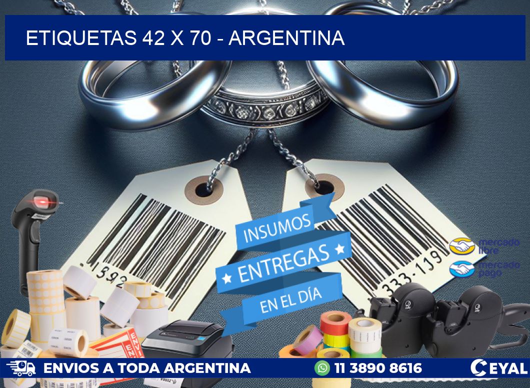 ETIQUETAS 42 x 70 - ARGENTINA