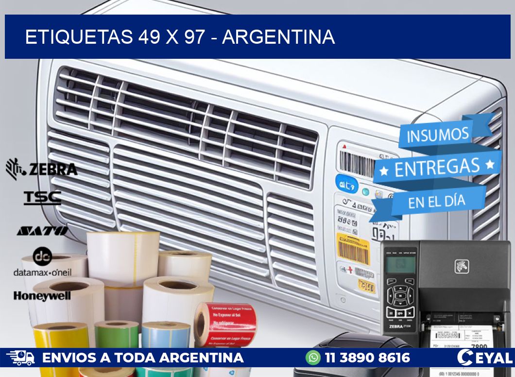 ETIQUETAS 49 x 97 - ARGENTINA