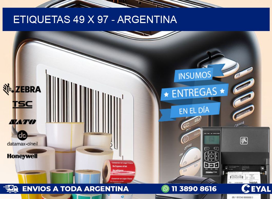 ETIQUETAS 49 x 97 - ARGENTINA