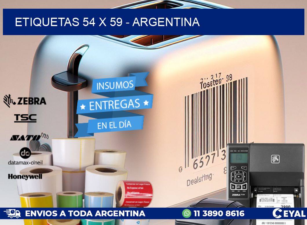 ETIQUETAS 54 x 59 - ARGENTINA