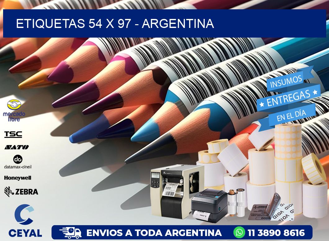 ETIQUETAS 54 x 97 - ARGENTINA