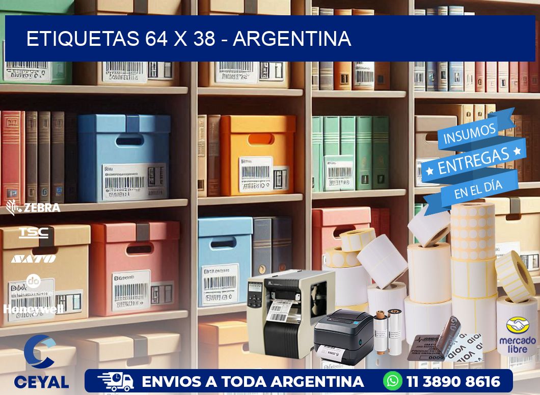 ETIQUETAS 64 x 38 - ARGENTINA