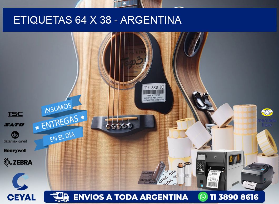 ETIQUETAS 64 x 38 - ARGENTINA