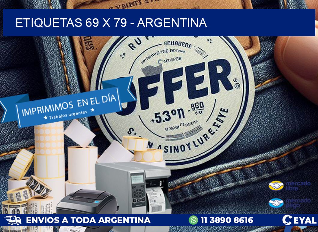 ETIQUETAS 69 x 79 - ARGENTINA