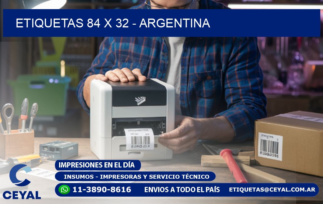 ETIQUETAS 84 x 32 - ARGENTINA