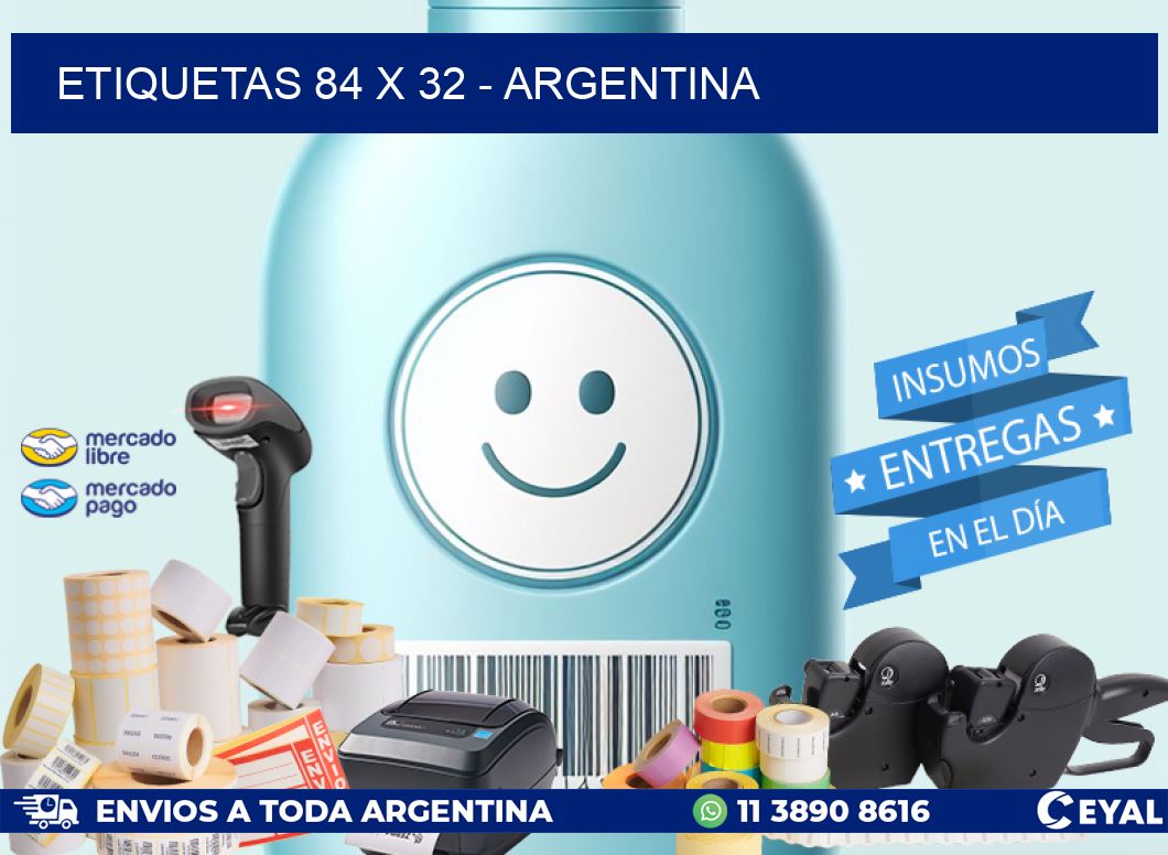 ETIQUETAS 84 x 32 - ARGENTINA