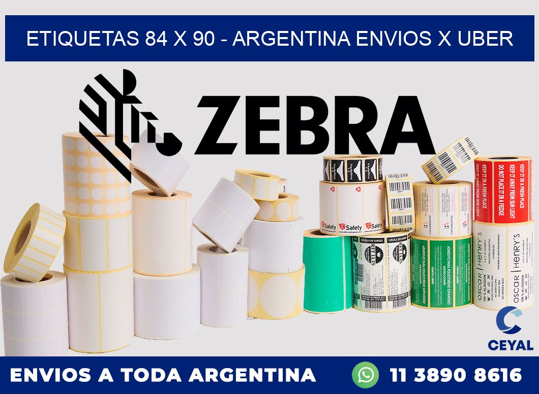 ETIQUETAS 84 x 90 – ARGENTINA ENVIOS X UBER