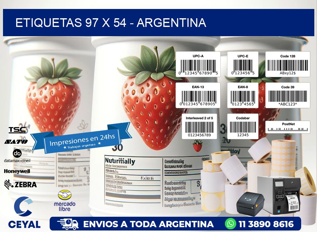 ETIQUETAS 97 x 54 - ARGENTINA