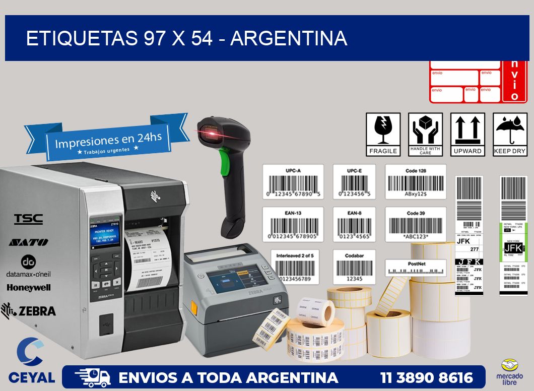 ETIQUETAS 97 x 54 - ARGENTINA