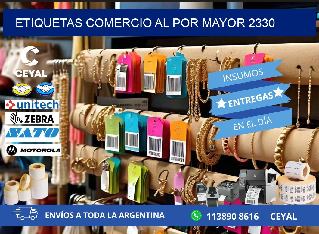 ETIQUETAS COMERCIO AL POR MAYOR 2330