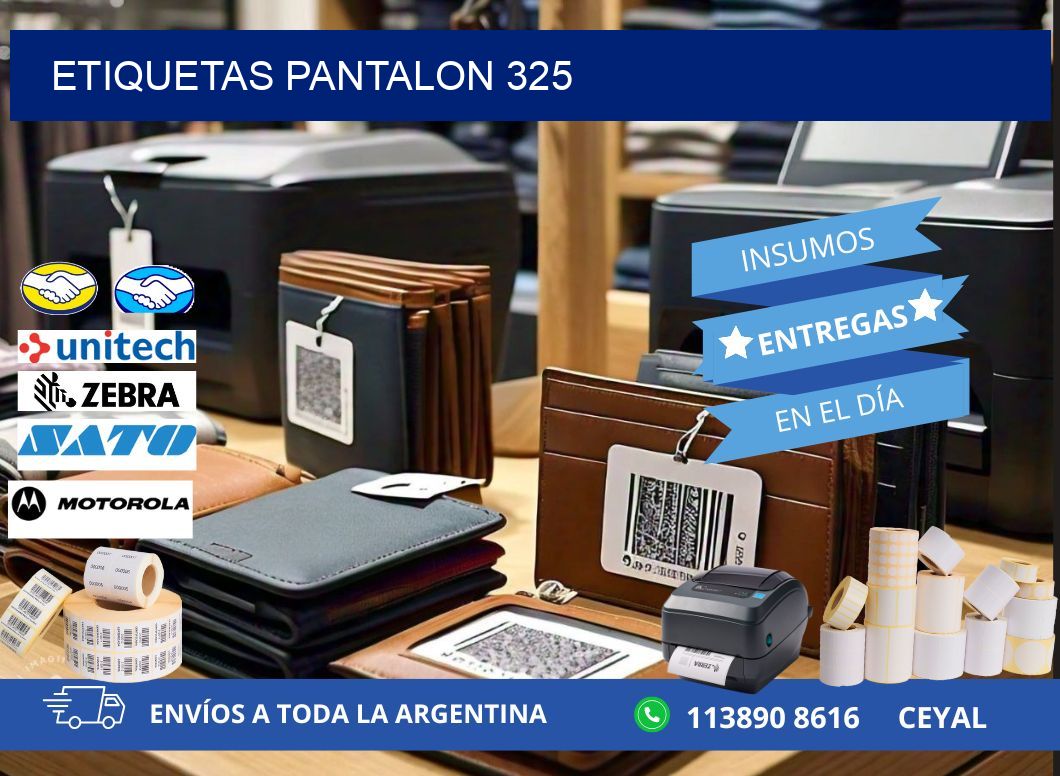 ETIQUETAS PANTALON 325