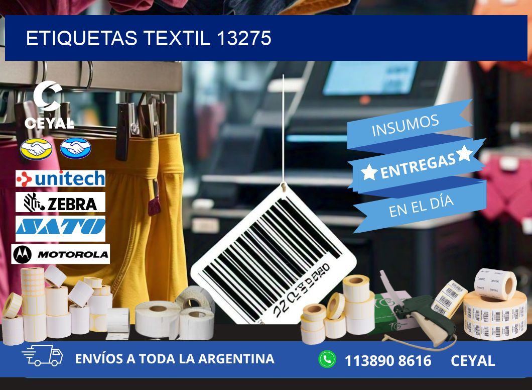 ETIQUETAS TEXTIL 13275