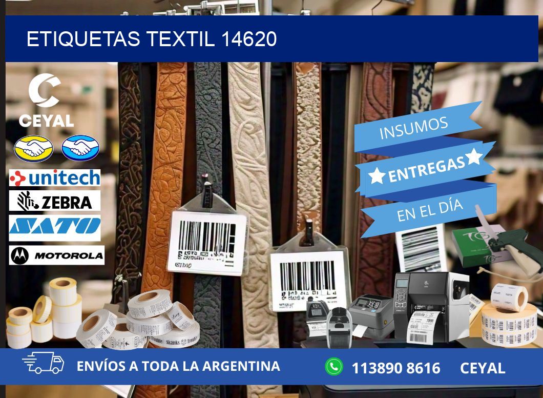 ETIQUETAS TEXTIL 14620