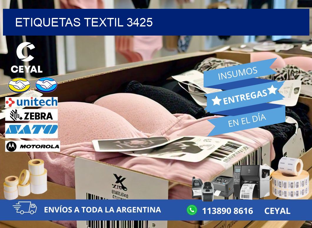 ETIQUETAS TEXTIL 3425