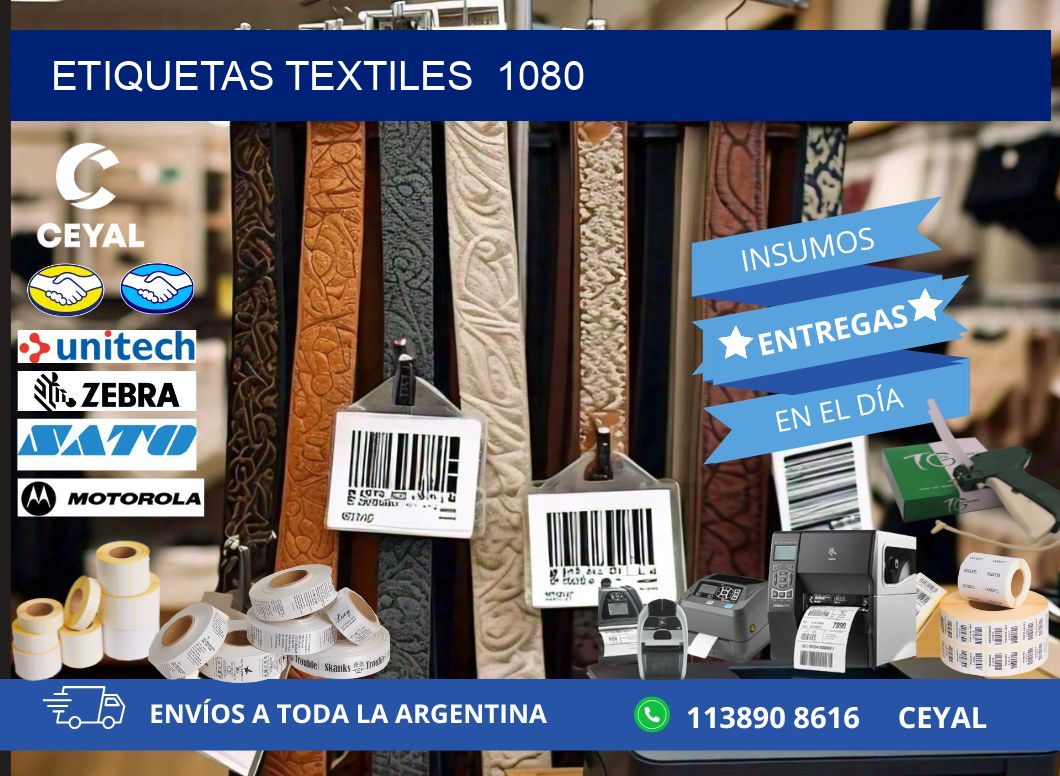 ETIQUETAS TEXTILES  1080