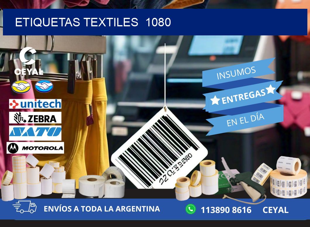 ETIQUETAS TEXTILES  1080