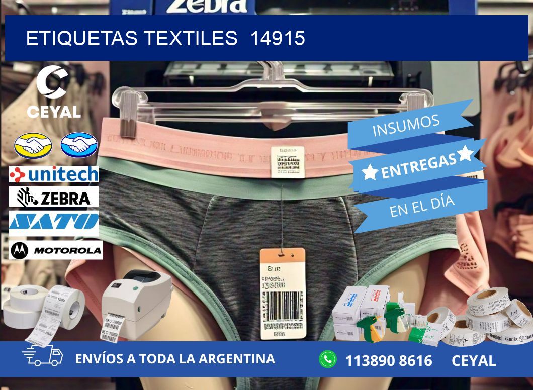 ETIQUETAS TEXTILES  14915