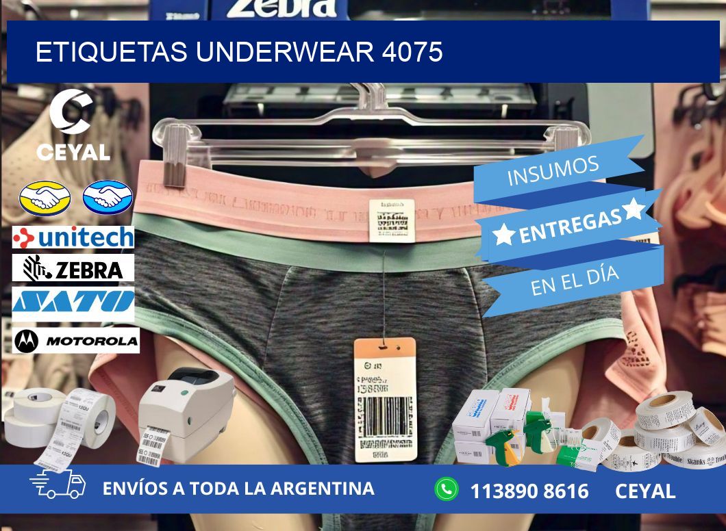 ETIQUETAS UNDERWEAR 4075