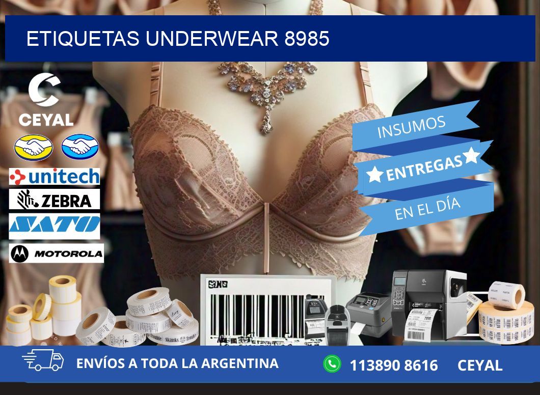 ETIQUETAS UNDERWEAR 8985