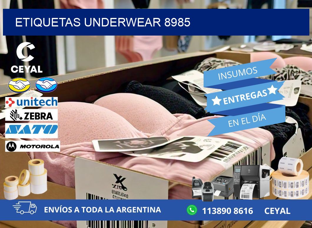 ETIQUETAS UNDERWEAR 8985