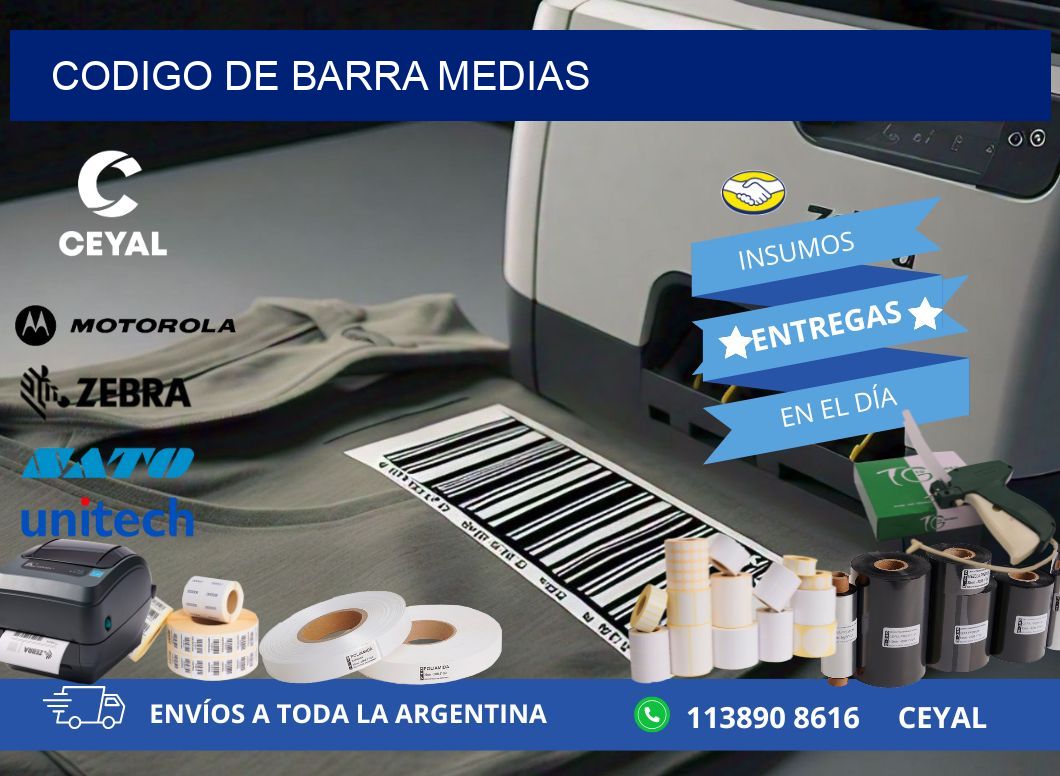 codigo de barra MEDIAS