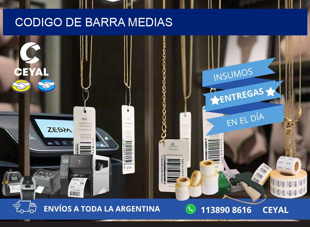 codigo de barra MEDIAS