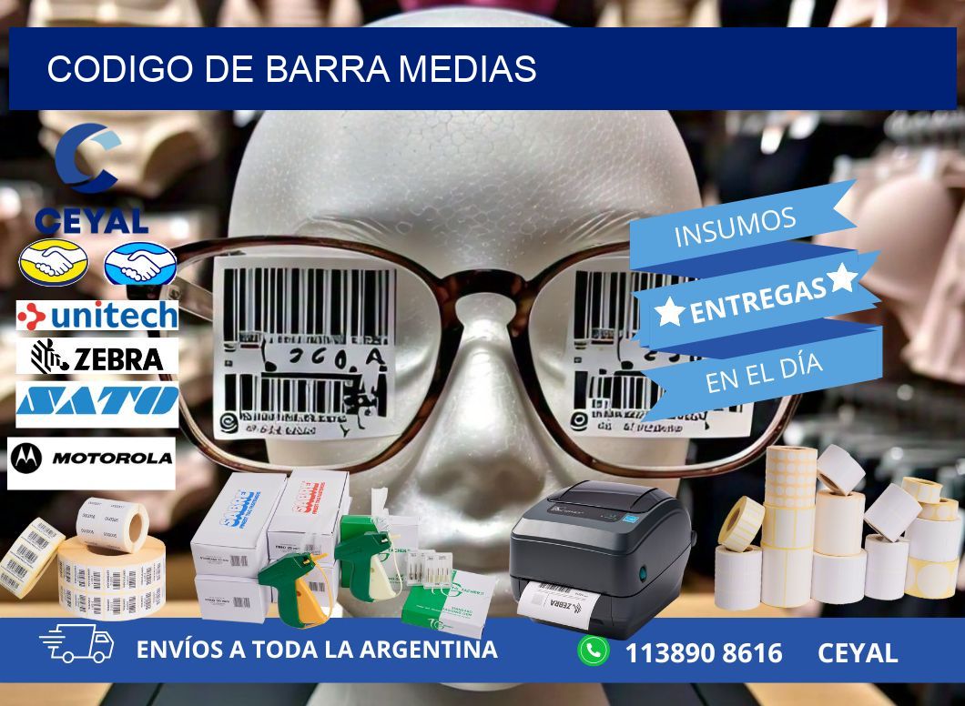 codigo de barra MEDIAS