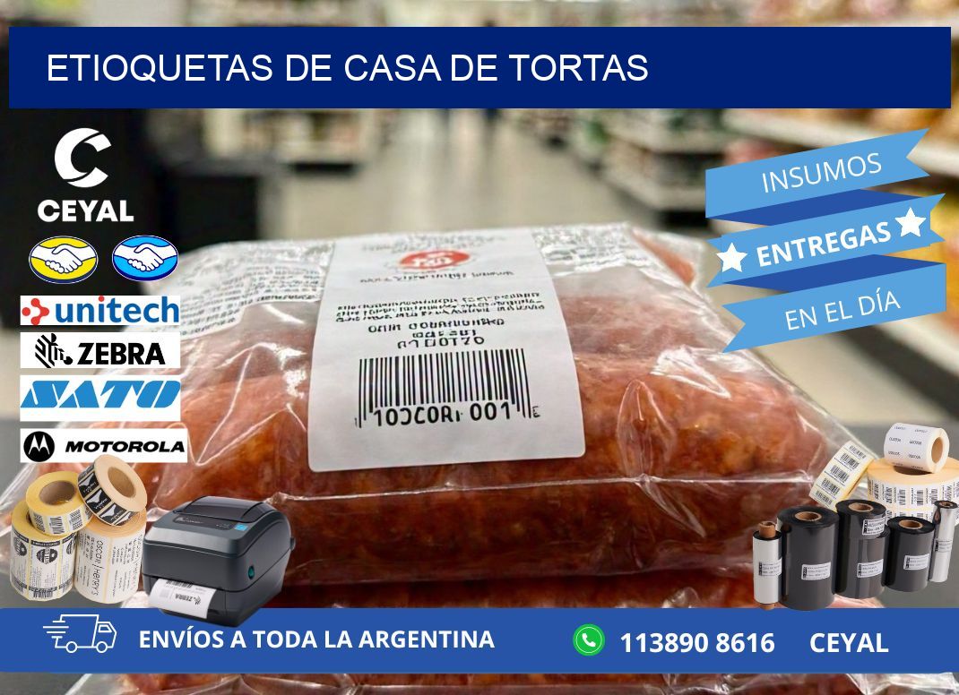 ETIOQUETAS DE CASA DE TORTAS